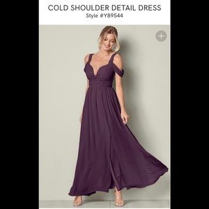 Cold Shoulder Long Dress